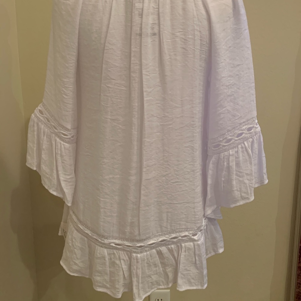 Counterparts Romantic Peasant White Top S NWT - Picture 5 of 5